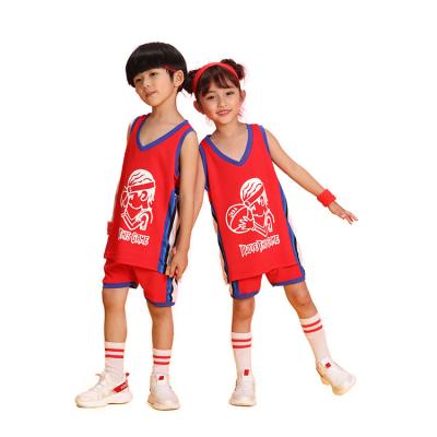 China 2020 LITTLE GIRL BOYS Breathable CLOTHING SETS KIDS SUMMER FASHION BASKETBALL CLOTHES for sale