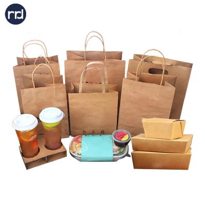 China RRD Hot Recyclable Custom Print Paper Tote Gift Bags Shopping Tote Bag With Handle for sale