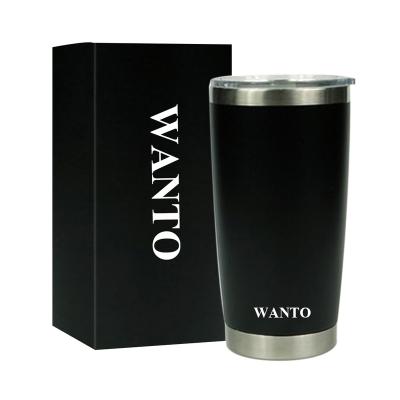 China Viable Wan In 10oz 20oz 30oz Stainless Steel Tumbler Cup With Custom Box for sale