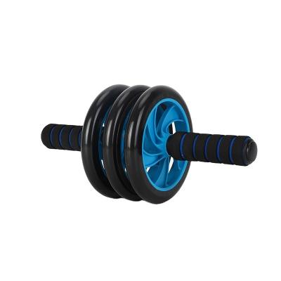 China Custom Slim Non-slip Wear-resistant Mute Belly Shaping Abdominal Roller Home Gym Training ABS Silent Multi-Function Rubber Band Three Series Abdominal Wheel for sale