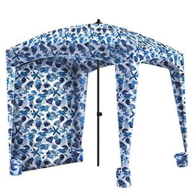 China Straight Tether Type LS Made in China Luxury Beach Dinner Tent Pop Up Beach Tent Sun Shelter Beach Hut Tent for sale