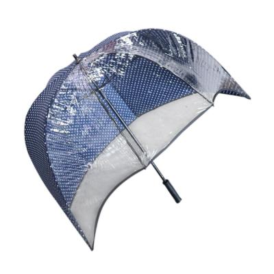 China Traditional Chinese Automatic Dome Bubble Umbrella Automatic Open Transparent Clear Bubble Umbrella for sale