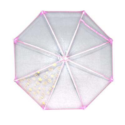 China LS Modern Individual High Quality The Umbrella Has A Light In It Straight Bones LED Umbrella Night Umbrella for sale