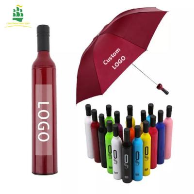 China LS Modern Universal Personality Umbrella Sun Umbrella Outdoor Wine Bottle Umbrella Bottle for sale