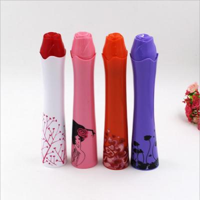 China New LS Modern Design Plastic Flower Rose Bottle Umbrella for sale