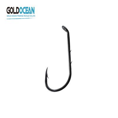 China GOLDOCEAN Baitholder Hook Fishing Hooks 1#-10# 1/0-6/0 High Carbon Steel Netting Shrink High Carbon Steel Single Barbed Circle Hook Carp Fly for sale