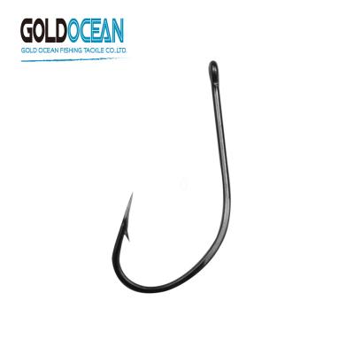 China GOLDOCEAN High Carbon Steel 10022 Maruseigo Custom Made with Ring Hooks Carbon Steel Single Hooks for Carp Bass Catfish Fishing Bait for sale