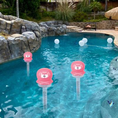 China Wireless Fahrenheit Celsius Double Sided Display Thermometer Solar Powered Large Floating Eco-Friendly Swimming Pool Large Easy To Read for sale