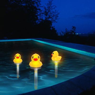 China Beautiful Duck Easy Read Large Size Floating Swimming Pool Tub Thermometer for Outdoor and Indoor Swimming Pools Spas and Hot Tubs for sale