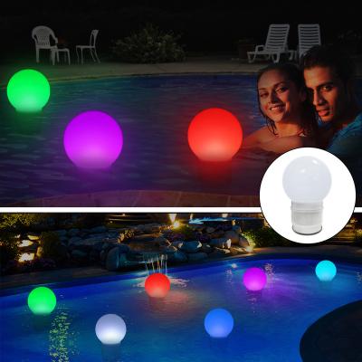 China Swimming Pool Chlorine Dispenser Anti-Descent Floater With Colorful Solar Ball Lights Pool Floating Chlorinator For Hot Tub 3 Inch In Diameter*6 Pieces for sale