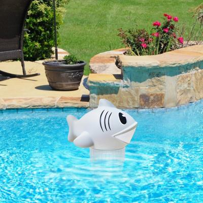 China Pool IP68 Waterproof Underwater Swimming Shark Float Submersible Chlorine For Pool To Adjust Water Quality Acid Base Balance for sale