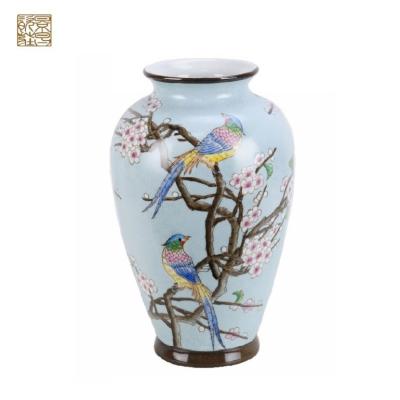 China Wholesale Traditional Antique Ceramic Flower Vases Painting Designs Show Pieces Chinese Porcelain Vase For Home Decoration for sale