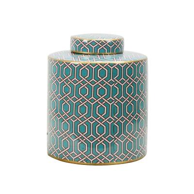 China Fashion Traditional High End Decorative Cans Storage Tank Mini Ceramic Jar for sale