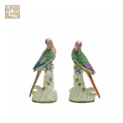 China China Home Decor Office Living Room Figurine Animal Ceramic Craft Bird Decor for sale