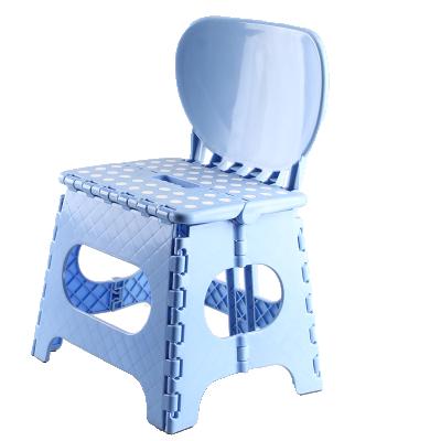 China 2021 Modern Foldable PP Material Foldable Seats With Back , Rest Seat Folding Stool With Back for sale