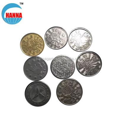 China Wholesale Custom Electronic Game Token Coin Stainless Steel Fun Metal Token Brands and Game Machines Token Coins Tickets Replacement Parts for sale