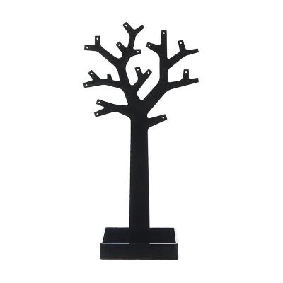 China OEM+ODM+Wholesale Jewelry Boxes Wholesale High Quality Tree Shape Acrylic Ornaments Ring Necklace Earring Jewelry Display Holder for sale