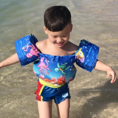 China 1-6 Years Cartoons Design Kids Swimming Floating Equipment Ring Water Sleeve Buoyancy Vest for sale