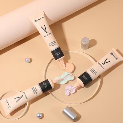 China Moisturizer Wholesale 3 Colors Make Up Face Base Cream Pore Minimizing Primer Vegan Isolate Concealer Face Primer Brightening Makeup for sale