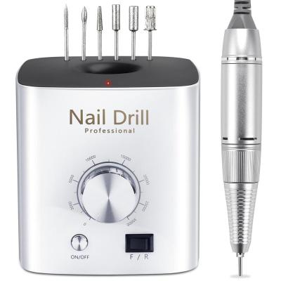 China Amazon Best Selling Plastic Brand Ejiubas Nail Drills For Acrylic Nails, Professional Nail Drill Machine 30000 RPM Gel Nails Remove for sale