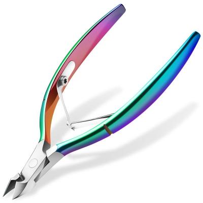 China Professional Finger Cuticle Remover Tool Stainless Steel Cuticle Scissor Manicure Pedicure Tool For Nails for sale