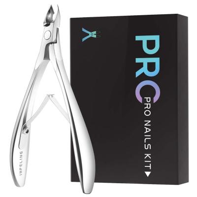 China Professional Cuticle Nipper Scissor Super Sharp Finger Stainless Steel Cuticle Remover for sale