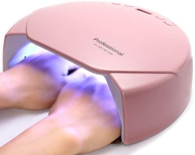 China Plastic UV LED Nail Lamp 48 Watt Nail Dryer with Largest Space and 10 Timers for Fingernails and Toenails for sale