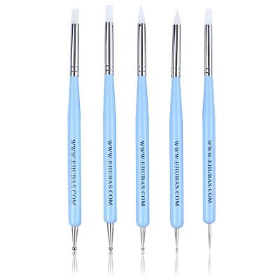 China Nail Painter Sculpting Polymer Clay Tools Dotting Tool Rubber Brushes Remove Tools for DIY Nail Art and Art Craft for sale