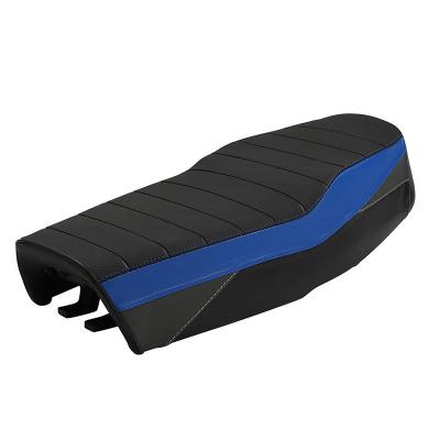 China Nitrogen cooling Universal CG125 Parts Motorcycle Seat Assy CG125 CG150 ZJ125 Blue Seat Cover Cushion Plastic Bottom Plate for sale