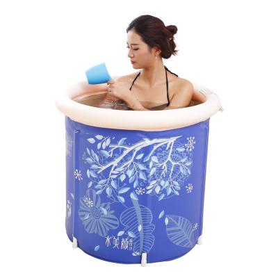 China New Design Sustainable Free Folding Cheap PVC Plastic Portable Bathtub For Adults for sale