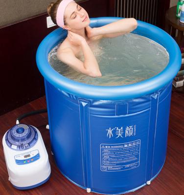 China Eco-Friendly Folding SPA Bath Barrel PVC Inflatable Mini Steam Generator Sustainable PVC for sale