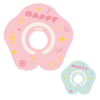 China Customized Eco-Friendly Logo Soft PVC Baby Inflatable Swim Ring Baby Swimming Neck Ring for sale