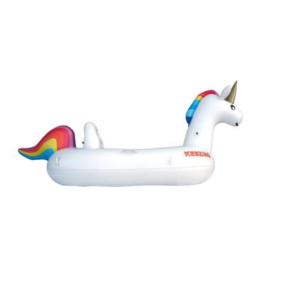 China PVC Public Inflatable Water Toys Inflatable Unicorn Swimming Pool Floating Raft For Beach Play for sale