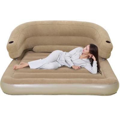 China Foldable Comfortable PVC Air Bed Household Air Beds Inflatable Mattresses Easy To Storage for sale