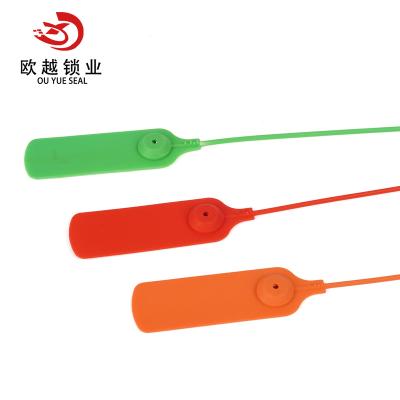 China postal & OY-PS104 Messenger Free Sample Competitive Price Self Locking Security Tamper Proof Plastic Seal for sale