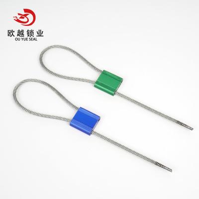 China Trucks Metal Lock Aluminum Alloy Security Cable Seal Supplier Cable Seals OYCS106 for sale