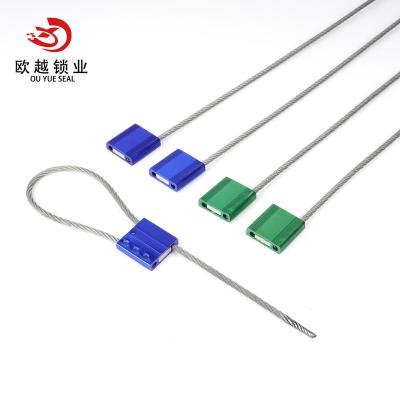 China OY-CS106 shipping container tamper evident pull steel wire container cable tight disposable seal for cargo for sale