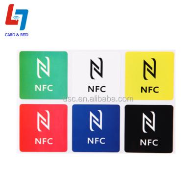 China MINI TAG ISO14443A printing custom nfc sticker waterproof rfid label adhesive smart tag for sale