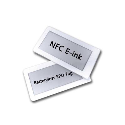 China Visitor Card Wirelessly Powered Epaper Ble Eel Eink Tag for sale