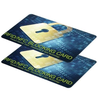 China Protect Bank Card Custom Printed Anti Skimming RFID Blocking Card Blocker for sale