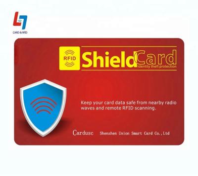 China Waterproof / Waterproof Debit Card E - Field PVC RFID Blocking Card For Debit And Credit Card Protector for sale