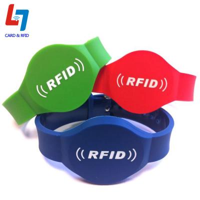 China Silicone Reusable Wristband Rfid Smart Watch Bands for sale