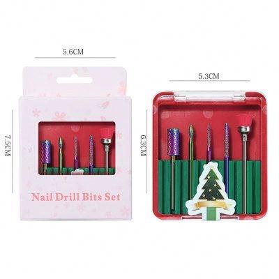 China Lightweight Hot Selling Christmas Tungsten Steel Nail Drill Bit Set for sale