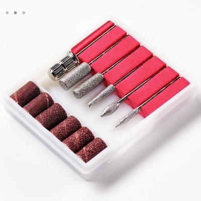 China Fashionable high quality 6 shape stainless steel nail drill bit set set of stainless steel bit set for sale