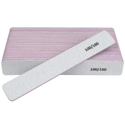 China 100/180 Grit Nail Buffing Doubled Sides Eco-friendly Manicure Tool Nail Art Tool Care Sanding Nail File for sale