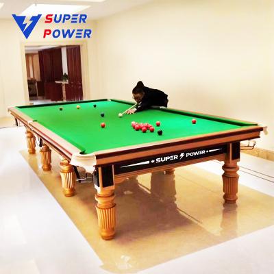 China Strong and durable Factory direct sells the most popular indoor 12-foot snooker table for billiards entertainment for sale