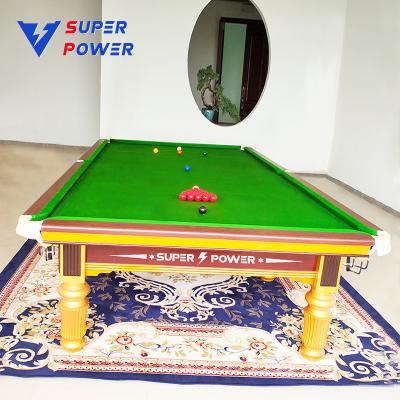 China Billiards indoor sport Professional billiard manufacturers direct sell 12-foot Snooker tables for family entertainment for sale