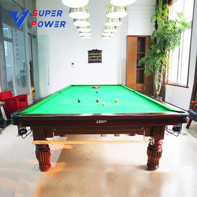 China Indoor billiards 2023 best-selling standard 12-foot snooker table sells billiards for sale