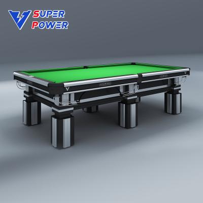 China Indoor Billiard Game 2023 High-end design Chinese solid wood black eight billiard table with accessories for sale for sale