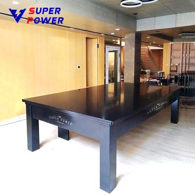 China Billiards activity The most popular pool table 2-in-1 solid wood dining table for family use for sale